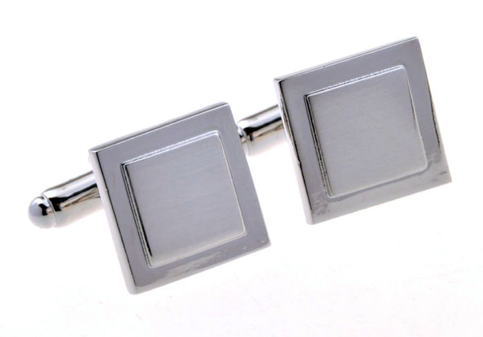  Silver Texture Cufflinks Metal Cufflinks Wholesale & Customized  CL655967