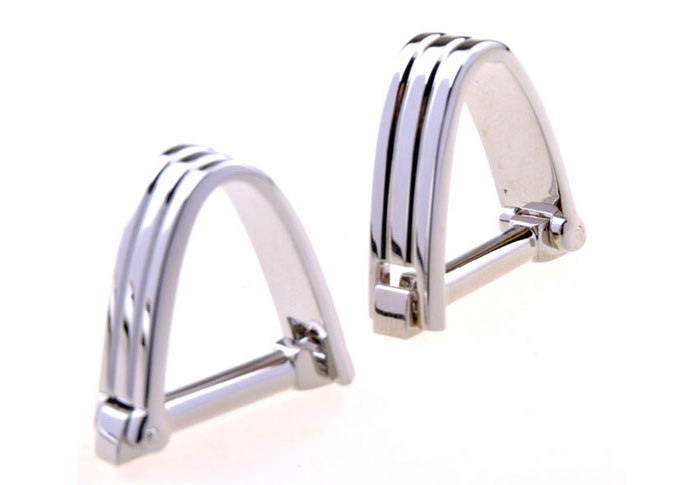  Silver Texture Cufflinks Metal Cufflinks Funny Wholesale & Customized  CL656001