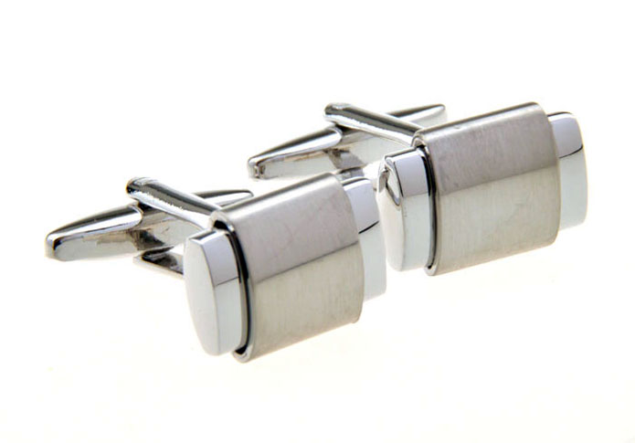  Silver Texture Cufflinks Metal Cufflinks Wholesale & Customized  CL656051