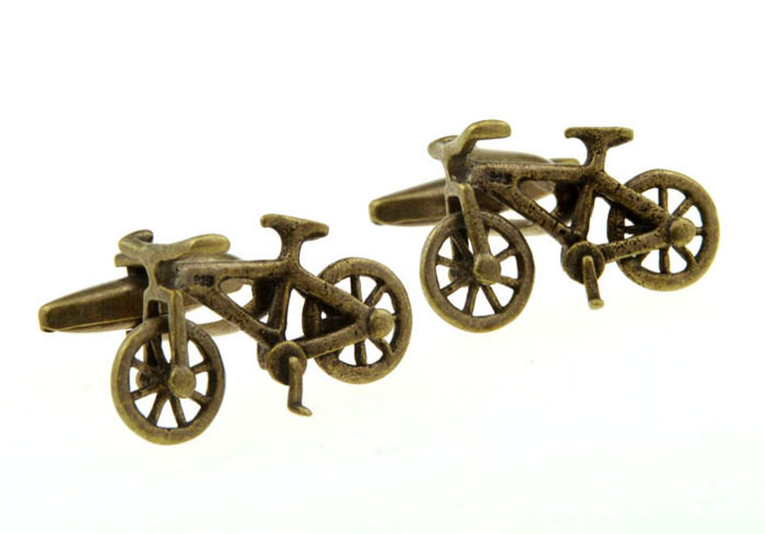 Bicycle Cufflinks  Bronzed Classic Cufflinks Metal Cufflinks Transportation Wholesale & Customized  CL656066