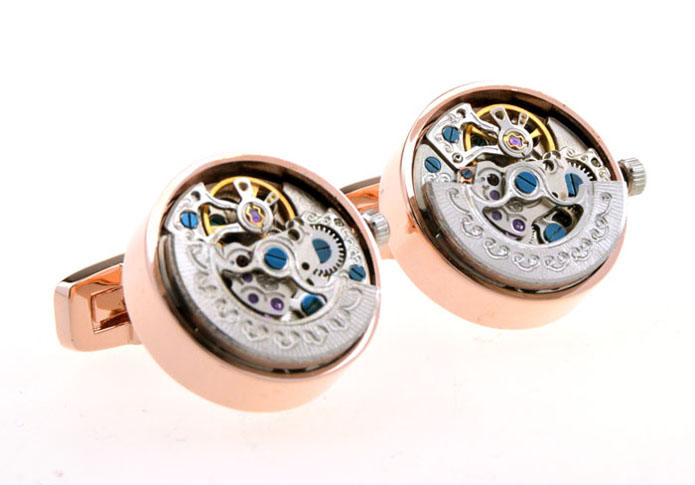 Minimum Wheel Vintage Steampunk Watch Movement Cufflinks  Bronzed Classic Cufflinks Metal Cufflinks Tools Wholesale & Customized  CL656145