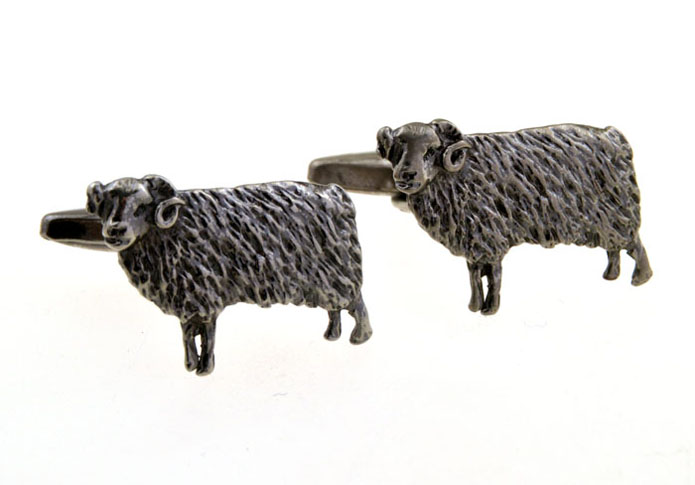 Sheep Cufflinks  Gun Metal Color Cufflinks Metal Cufflinks Animal Wholesale & Customized  CL656197