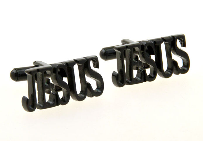 Jesus Cufflinks  Gun Metal Color Cufflinks Metal Cufflinks Flags Wholesale & Customized  CL656200