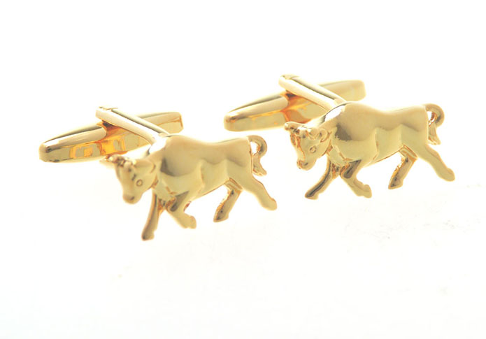 Cattle Cufflinks  Gold Luxury Cufflinks Metal Cufflinks Animal Wholesale & Customized  CL656667