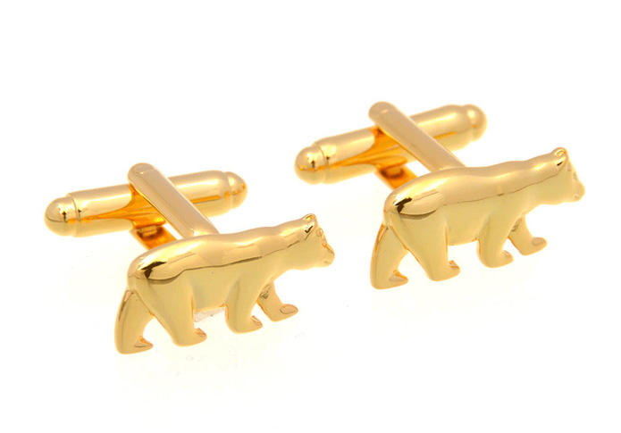 Polar Bear Cufflinks  Gold Luxury Cufflinks Metal Cufflinks Animal Wholesale & Customized  CL657048