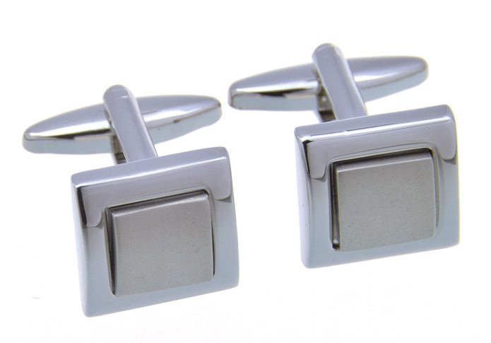 Silver Texture Cufflinks Metal Cufflinks Wholesale & Customized  CL657064