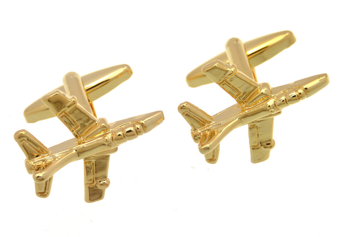 Fighter Cufflinks  Gold Luxury Cufflinks Metal Cufflinks Military Wholesale & Customized  CL657074