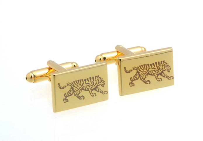 Tiger Cufflinks  Gold Luxury Cufflinks Metal Cufflinks Animal Wholesale & Customized  CL657091