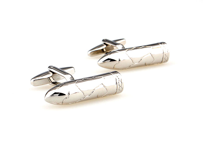 Missile Cufflinks  Silver Texture Cufflinks Metal Cufflinks Military Wholesale & Customized  CL666809