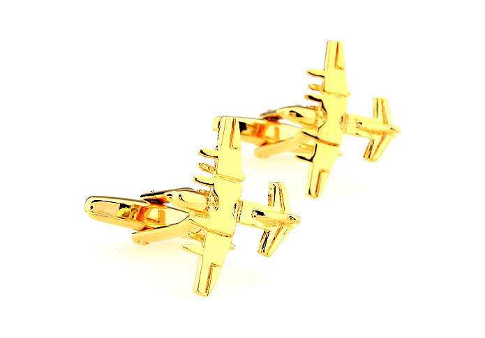Combat Airplane Cufflinks  Gold Luxury Cufflinks Metal Cufflinks Military Wholesale & Customized  CL666826