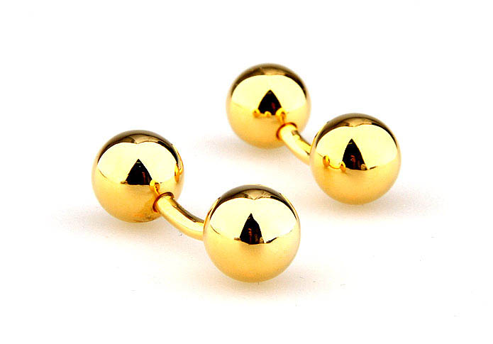 Double-sided ball Cufflinks  Gold Luxury Cufflinks Metal Cufflinks Funny Wholesale & Customized  CL667038