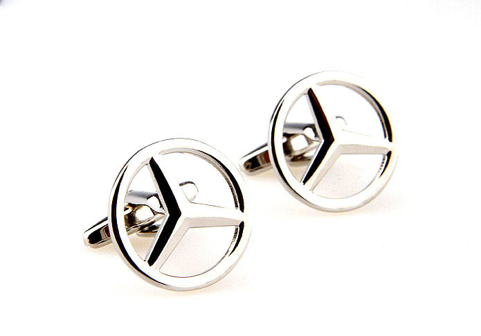 Mercedes-Benz Cars marked Cufflinks  Silver Texture Cufflinks Metal Cufflinks Automotive Wholesale & Customized  CL667059