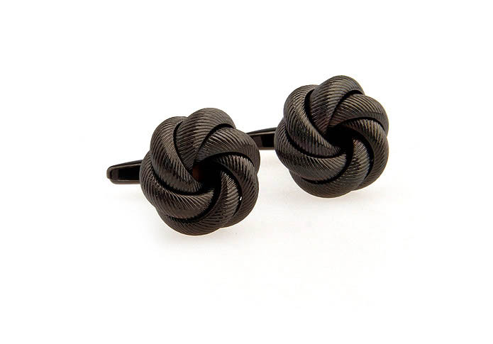  Gray Steady Cufflinks Metal Cufflinks Knot Wholesale & Customized  CL667144
