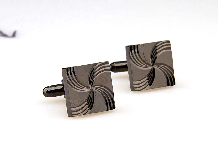  Gray Steady Cufflinks Metal Cufflinks Wholesale & Customized  CL667212