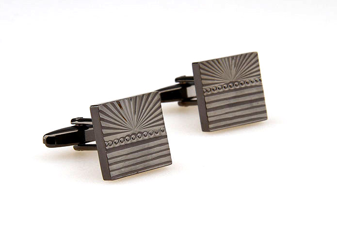  Gray Steady Cufflinks Metal Cufflinks Wholesale & Customized  CL667227