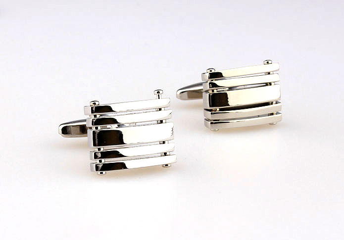  Silver Texture Cufflinks Metal Cufflinks Wholesale & Customized  CL667266