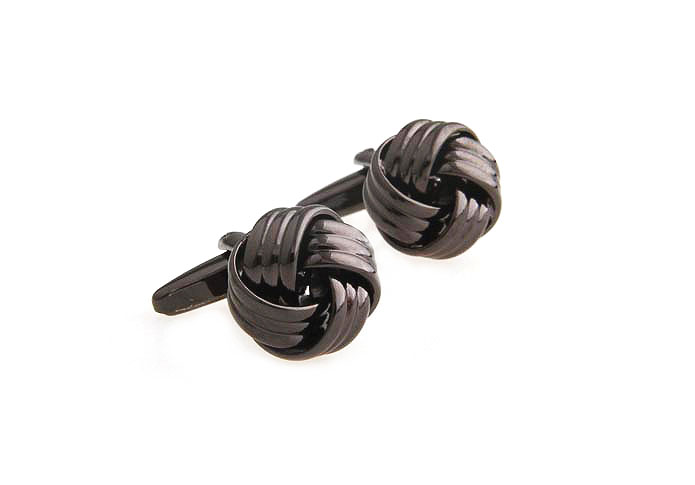  Gray Steady Cufflinks Metal Cufflinks Knot Wholesale & Customized  CL667408
