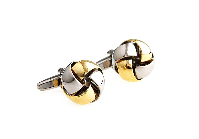  Gold Luxury Cufflinks Metal Cufflinks Knot Wholesale & Customized  CL667410