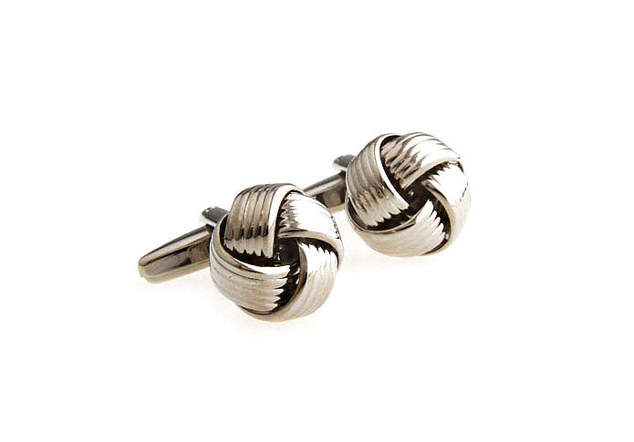  Matte Color Simple Cufflinks Metal Cufflinks Knot Wholesale & Customized  CL667421