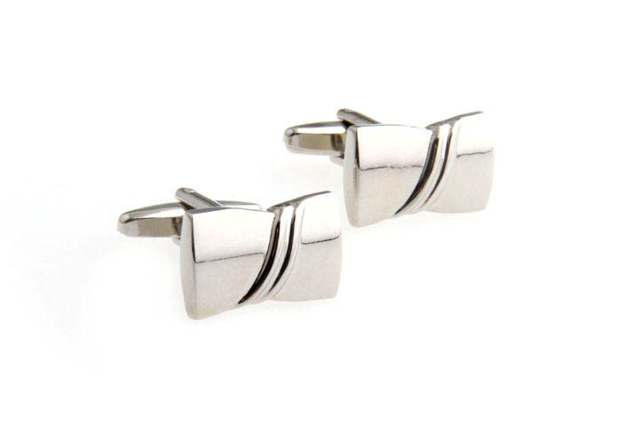  Silver Texture Cufflinks Metal Cufflinks Wholesale & Customized  CL667435