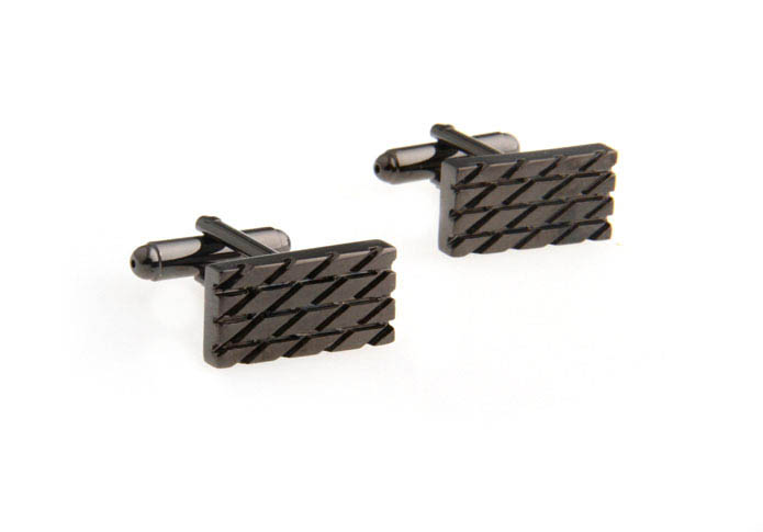 Gray Steady Cufflinks Metal Cufflinks Wholesale & Customized  CL667438