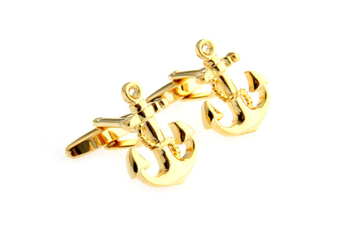 Anchors Cufflinks  Gold Luxury Cufflinks Metal Cufflinks Transportation Wholesale & Customized  CL667489