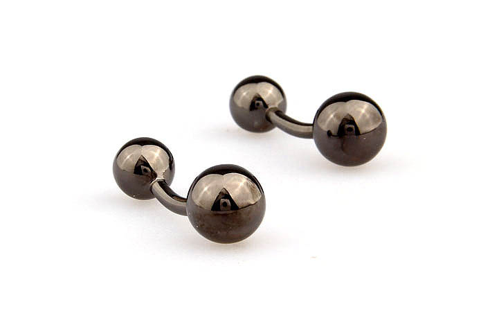 Double-sided ball Cufflinks  Gray Steady Cufflinks Metal Cufflinks Funny Wholesale & Customized  CL667521