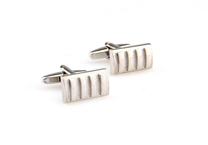  Silver Texture Cufflinks Metal Cufflinks Wholesale & Customized  CL667566