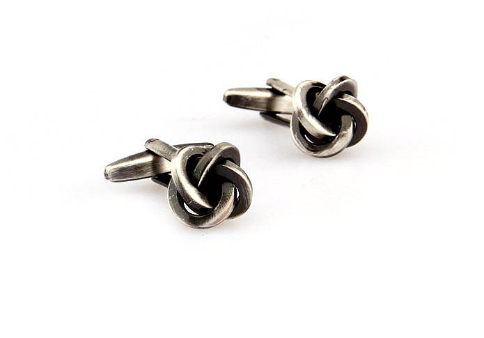  Gray Steady Cufflinks Metal Cufflinks Knot Wholesale & Customized  CL667675