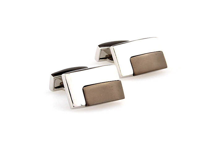  Gray Steady Cufflinks Metal Cufflinks Wholesale & Customized  CL667710