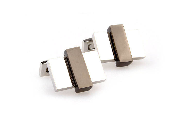  Gray Steady Cufflinks Metal Cufflinks Wholesale & Customized  CL667752