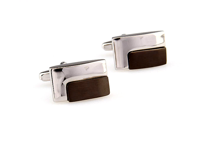  Gray Steady Cufflinks Metal Cufflinks Wholesale & Customized  CL667765