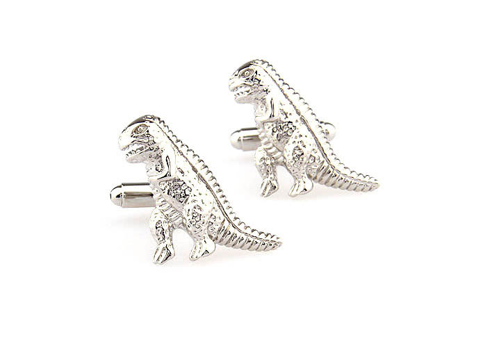 Dinosaur Cufflinks  Silver Texture Cufflinks Metal Cufflinks Animal Wholesale & Customized  CL667837