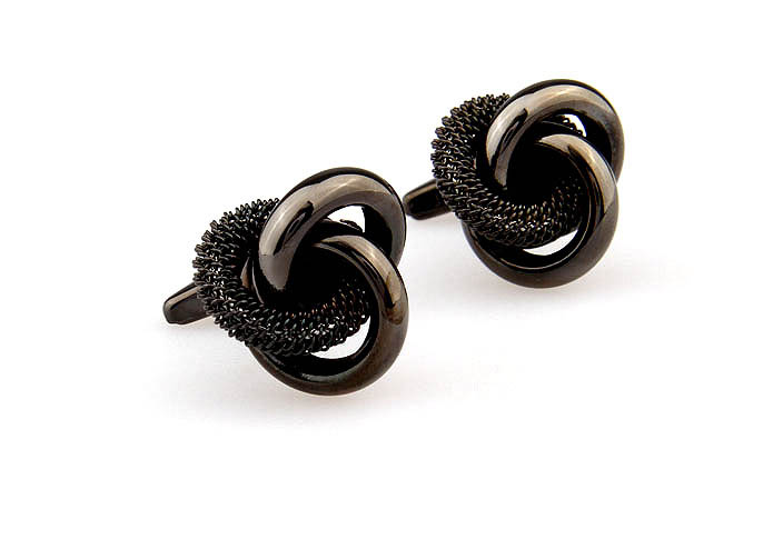 Gray Steady Cufflinks Metal Cufflinks Knot Wholesale & Customized  CL667890