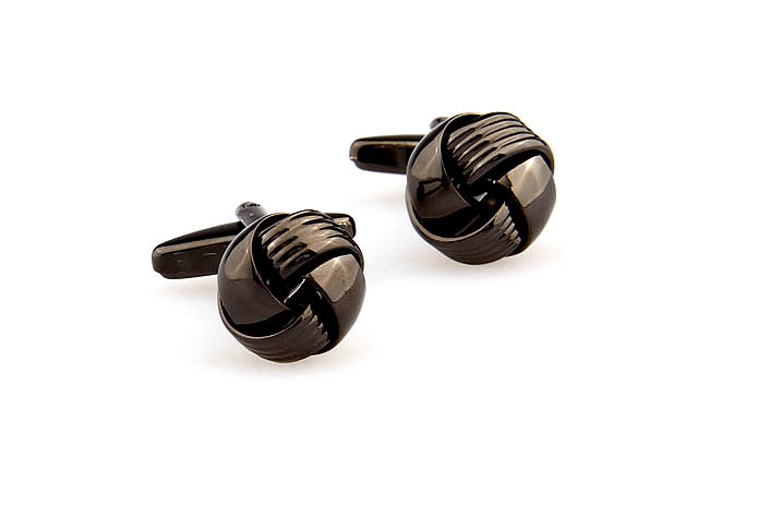  Gray Steady Cufflinks Metal Cufflinks Knot Wholesale & Customized  CL667892