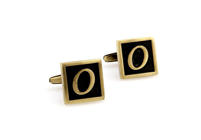 26 Letters O Cufflinks  Bronzed Classic Cufflinks Metal Cufflinks Symbol Wholesale & Customized  CL667916