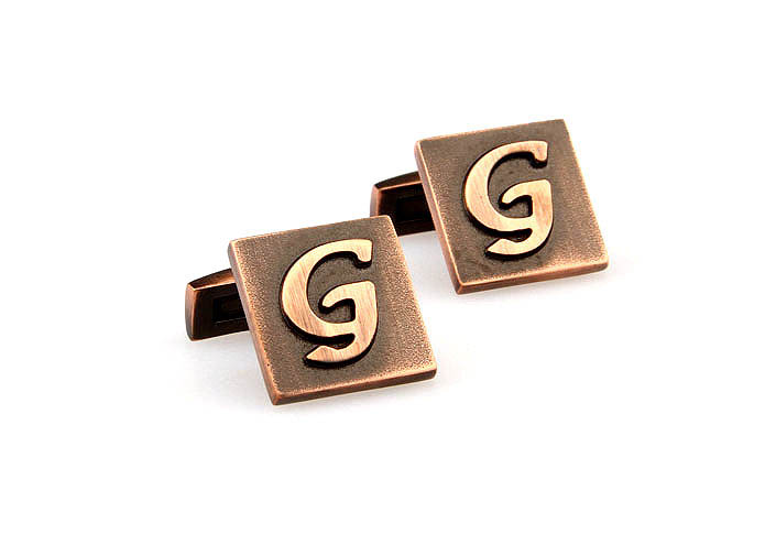 26 Letters G Cufflinks  Bronzed Classic Cufflinks Metal Cufflinks Symbol Wholesale & Customized  CL668022