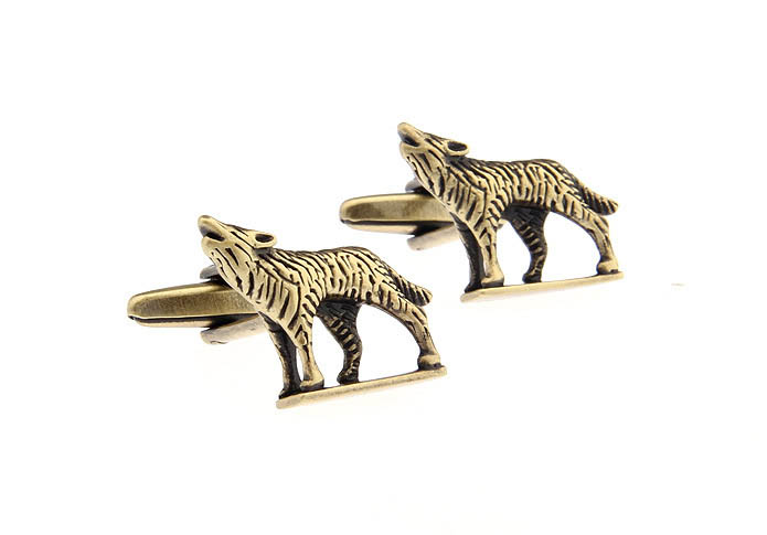 Snow Wolf Cufflinks  Bronzed Classic Cufflinks Metal Cufflinks Animal Wholesale & Customized  CL668123