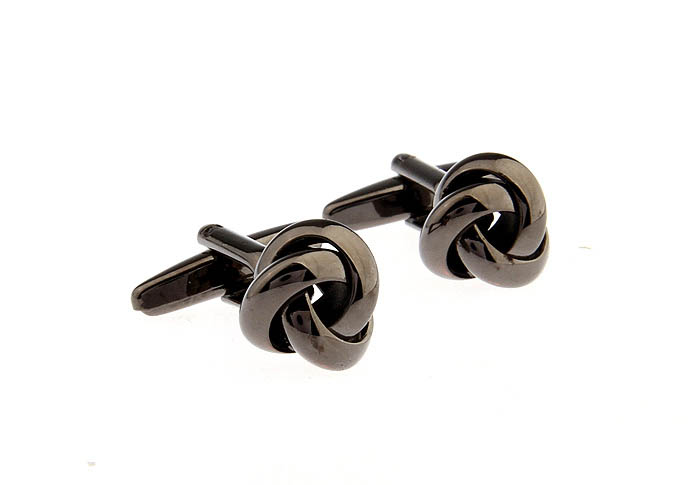  Gray Steady Cufflinks Metal Cufflinks Knot Wholesale & Customized  CL668163