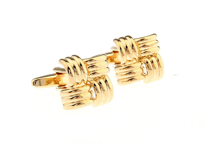  Gold Luxury Cufflinks Metal Cufflinks Knot Wholesale & Customized  CL668168