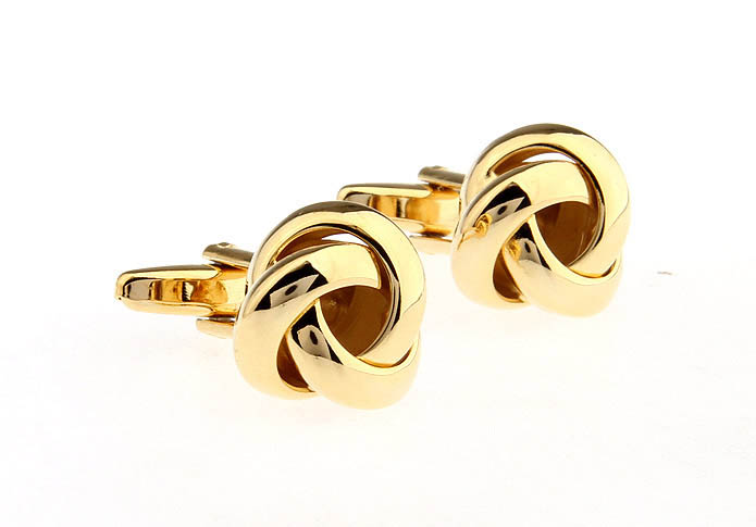  Gold Luxury Cufflinks Metal Cufflinks Knot Wholesale & Customized  CL668170