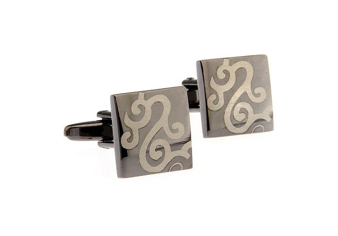 Greece pattern Cufflinks  Gray Steady Cufflinks Metal Cufflinks Funny Wholesale & Customized  CL668179