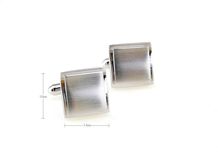  Silver Texture Cufflinks Metal Cufflinks Wholesale & Customized  CL671397