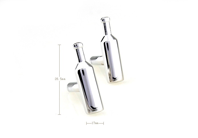 Red Wine Cufflinks  Silver Texture Cufflinks Metal Cufflinks Tools Wholesale & Customized  CL671426
