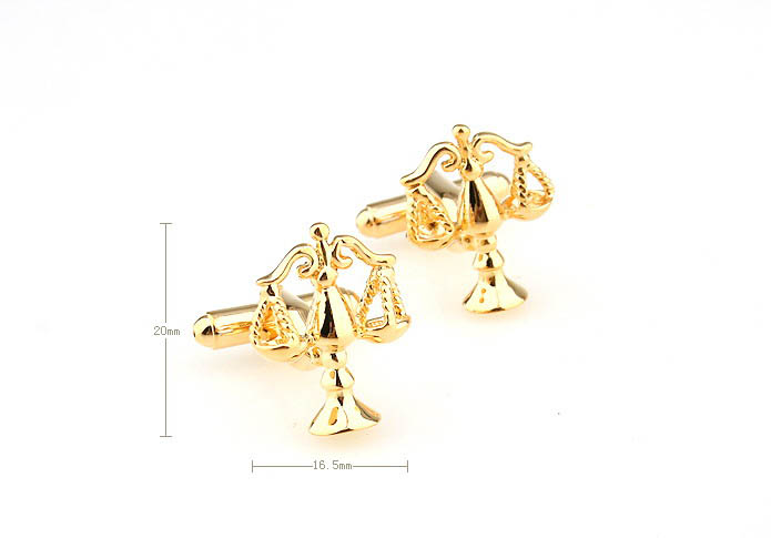 Libra Cufflinks  Gold Luxury Cufflinks Metal Cufflinks Tools Wholesale & Customized  CL671440
