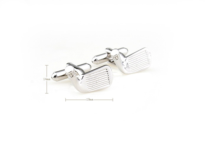 Golf equipment Cufflinks  Silver Texture Cufflinks Metal Cufflinks Sports Wholesale & Customized  CL671458