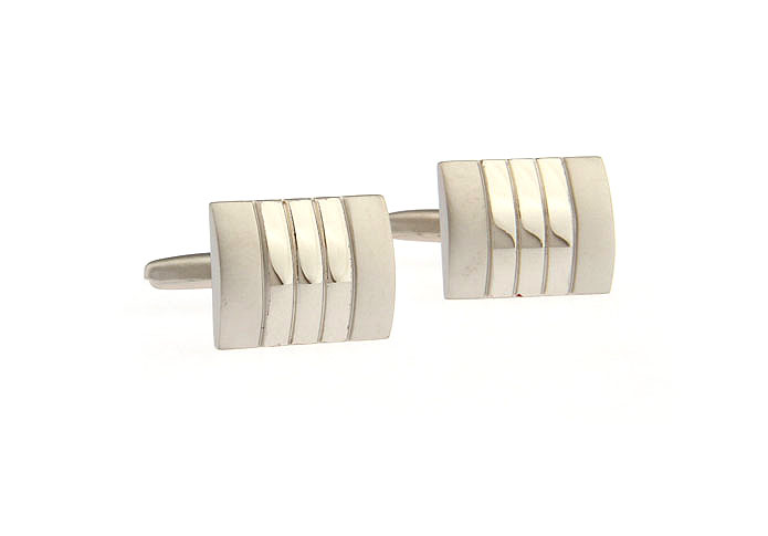  Silver Texture Cufflinks Metal Cufflinks Wholesale & Customized  CL671534