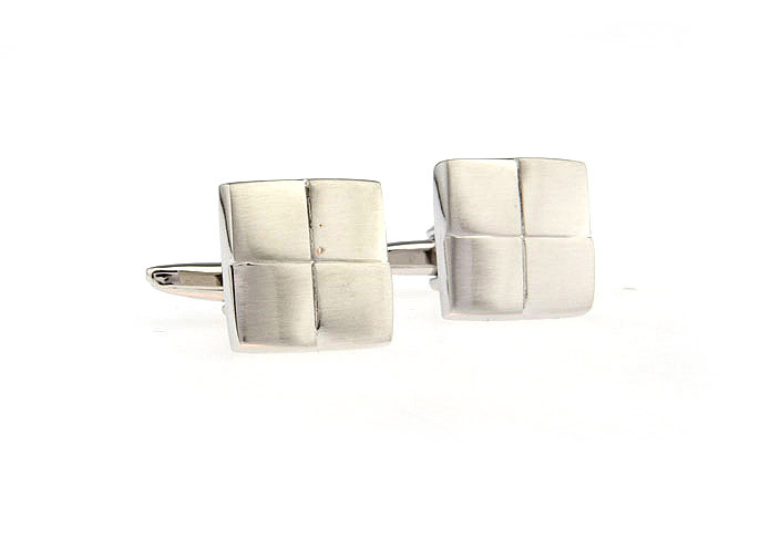  Silver Texture Cufflinks Metal Cufflinks Wholesale & Customized  CL671594
