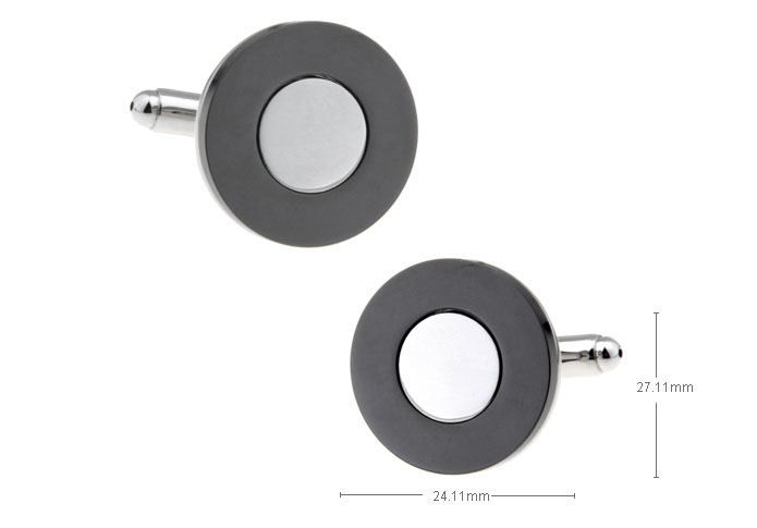  Gray Steady Cufflinks Metal Cufflinks Wholesale & Customized  CL671799