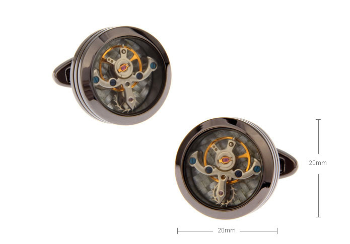 Steampunk with the smallest vintage watch movements Cufflinks  Multi Color Fashion Cufflinks Metal Cufflinks Tools Wholesale & Customized  CL671808